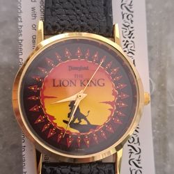 Vintage 1994 Disneyland The Lion King Watch - Simba Sunset Silhouette