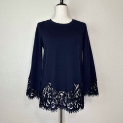 Soft Sorroundings Wool Cashmere Blend Isabeau Tunic Sweater