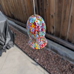 Murano Millefiori Art Glass Pendant Light Fixtures