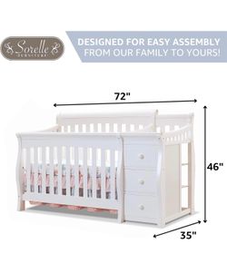 Crib - Sorelle Pinceton Elite 4 in 1 Crib & Changer
