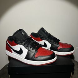 Jordan 1 Low Bred Toe