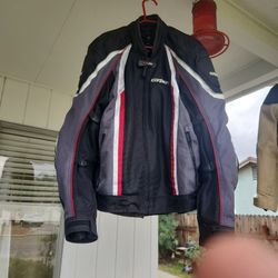 Large Motorsports Vegas 2.0 Men’s Textile Motorcycle Jacket, All-Season Biker Jacket, Waterproof, & Protection( L)