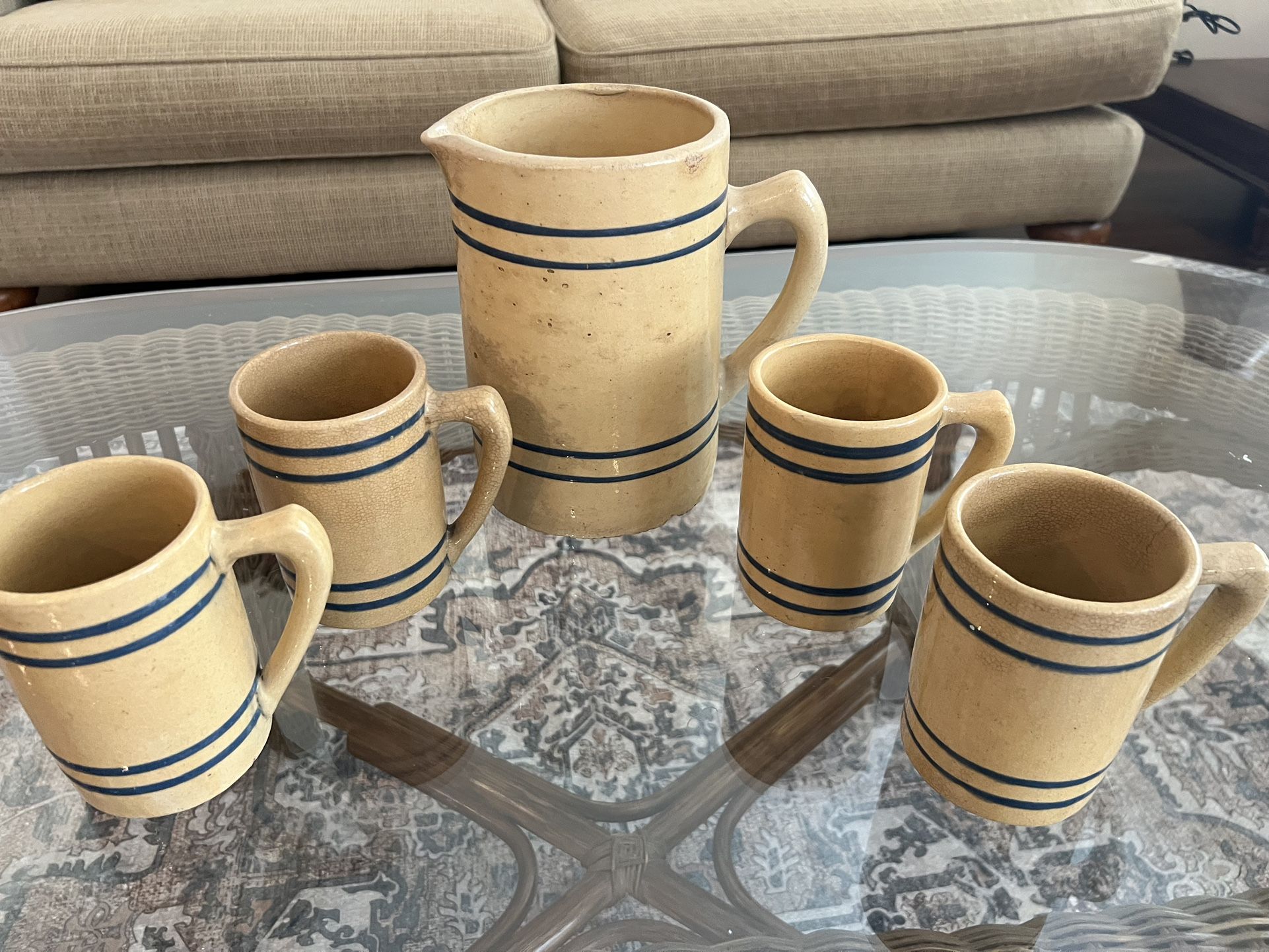 Antique German “Buckeye” Beer Set