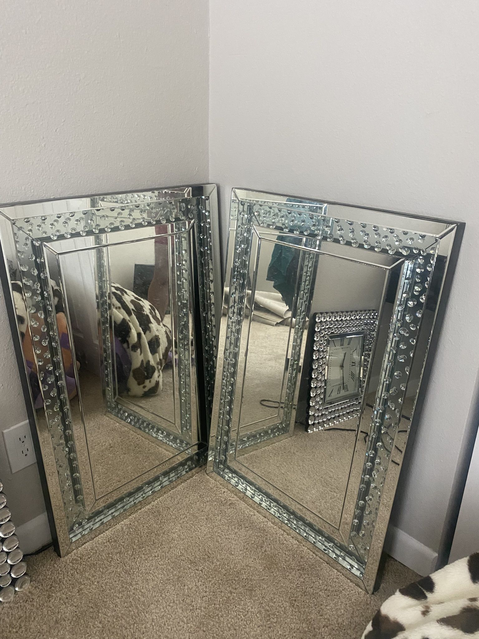2 Set Diamond Mirror
