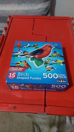 15 bird shaped puzzles