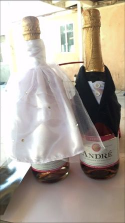 new champagne wedding bottles