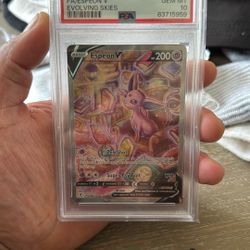 Pokemon PSA 10 ESPEON FA EVOLVING SKIES POKEMON UMBREON 