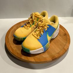 Nike Tennis Shoes FQ4155-700 Yellow Blue Green White US Women’s Size 8