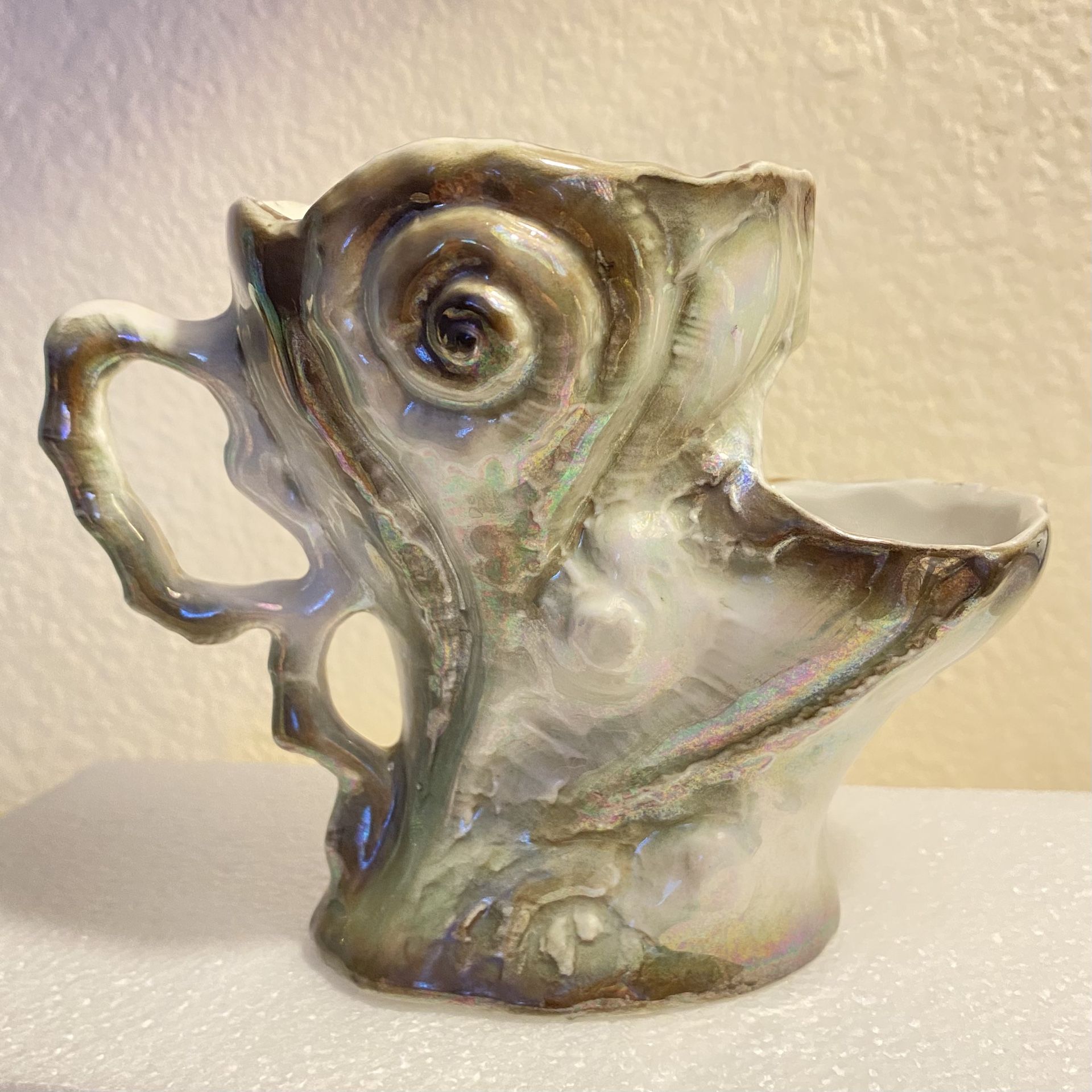 Antique Shaving Mug Unique Snail Design Germany