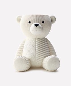 Shimmery glitter holiday Bear Bath & body Works candle holder