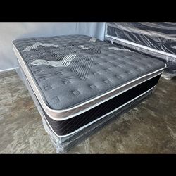 Queen Oasis Thermal Comfort Europillow Top 12inch Matres!!