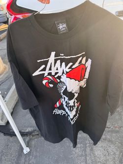 Stussy Happy Holidays Skull Graphic T-Shirt XL