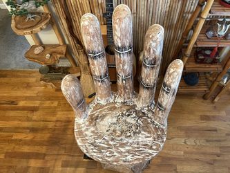 New, Hand Crafted, Rare, One Of A Kind Hand chair