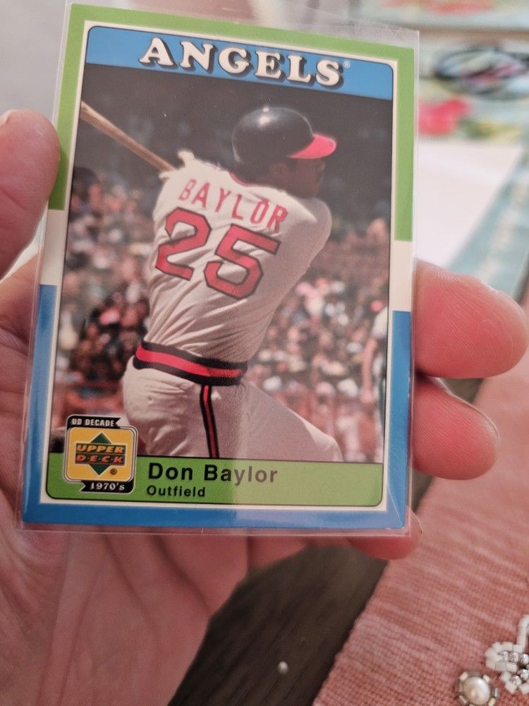 Los Angeles Angels Greats Don Baylor Bobby Grich Dean Chance Baseball Cards 
