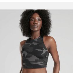 Athleta Freestyle Camo Crop Bikini Top - XS