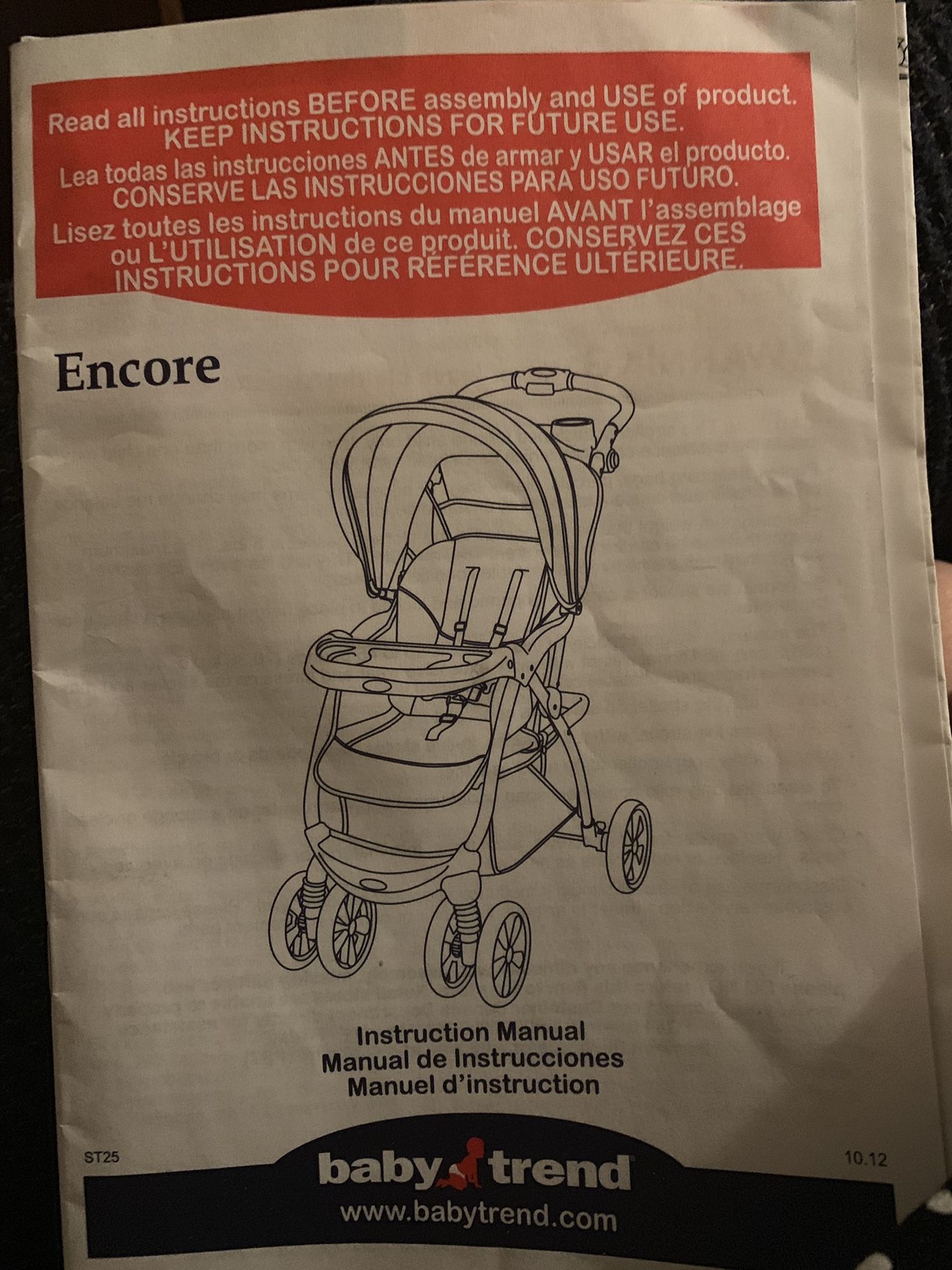 Encore baby trend stroller