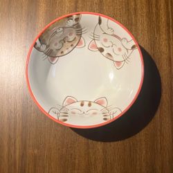 Soup Bowl Maneki Neko NWOT