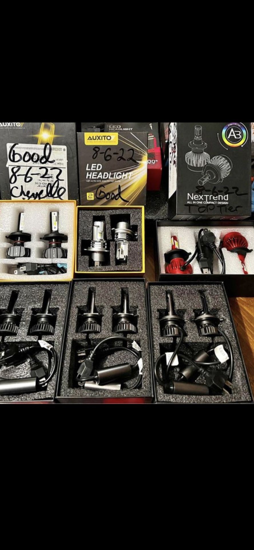 H11/H8/H9 LED Headlight Bulbs, 6500K Fog Lights Car Bulb, 12000Lm DRL or Low Beam, Halogen Replacement Headlight with Fan 