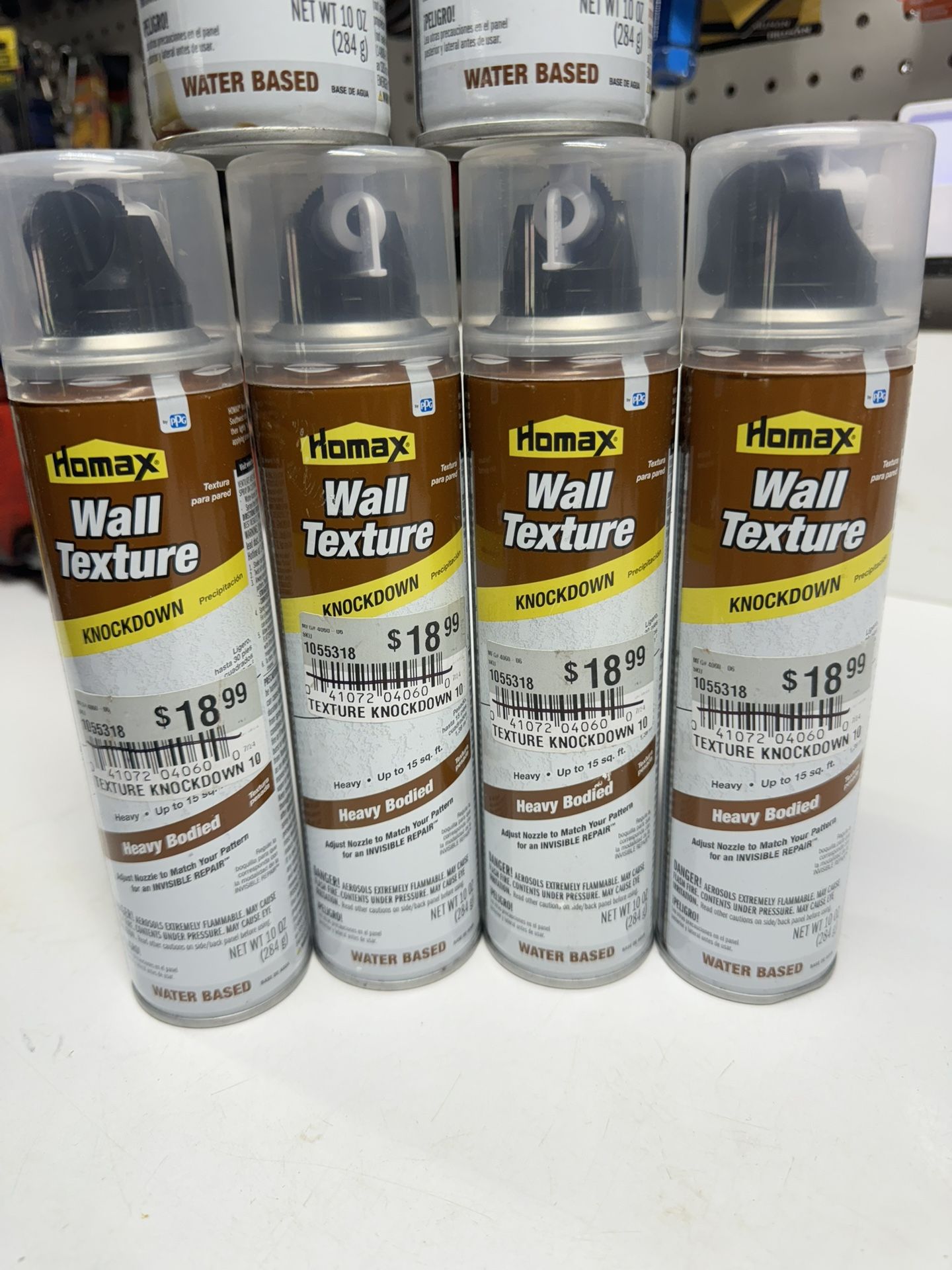 (6) New Homax Wall Texture Knockdown 10oz. $20 Takes All. Must Pickup