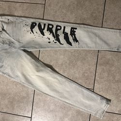 Purple jeans