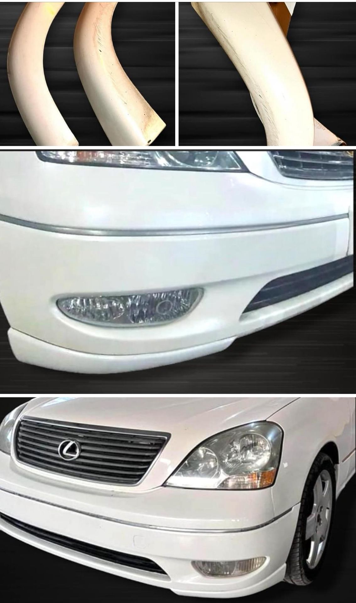 01-03 Ls430 Front Lip Splitter RARE