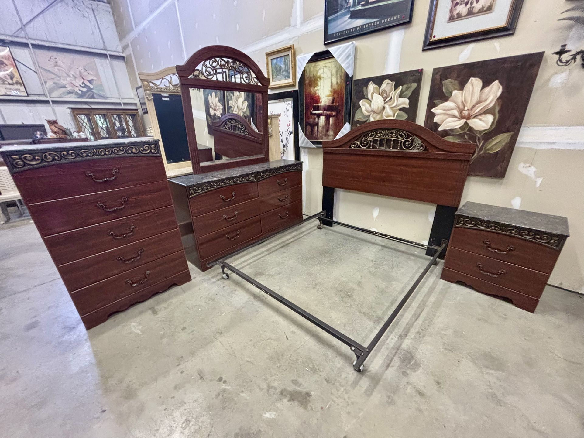 Ashley Fairbrooks Estate 5 Piece Queen Panel Headboard Set