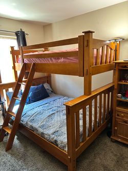Bunk Bed with Mattress and latter