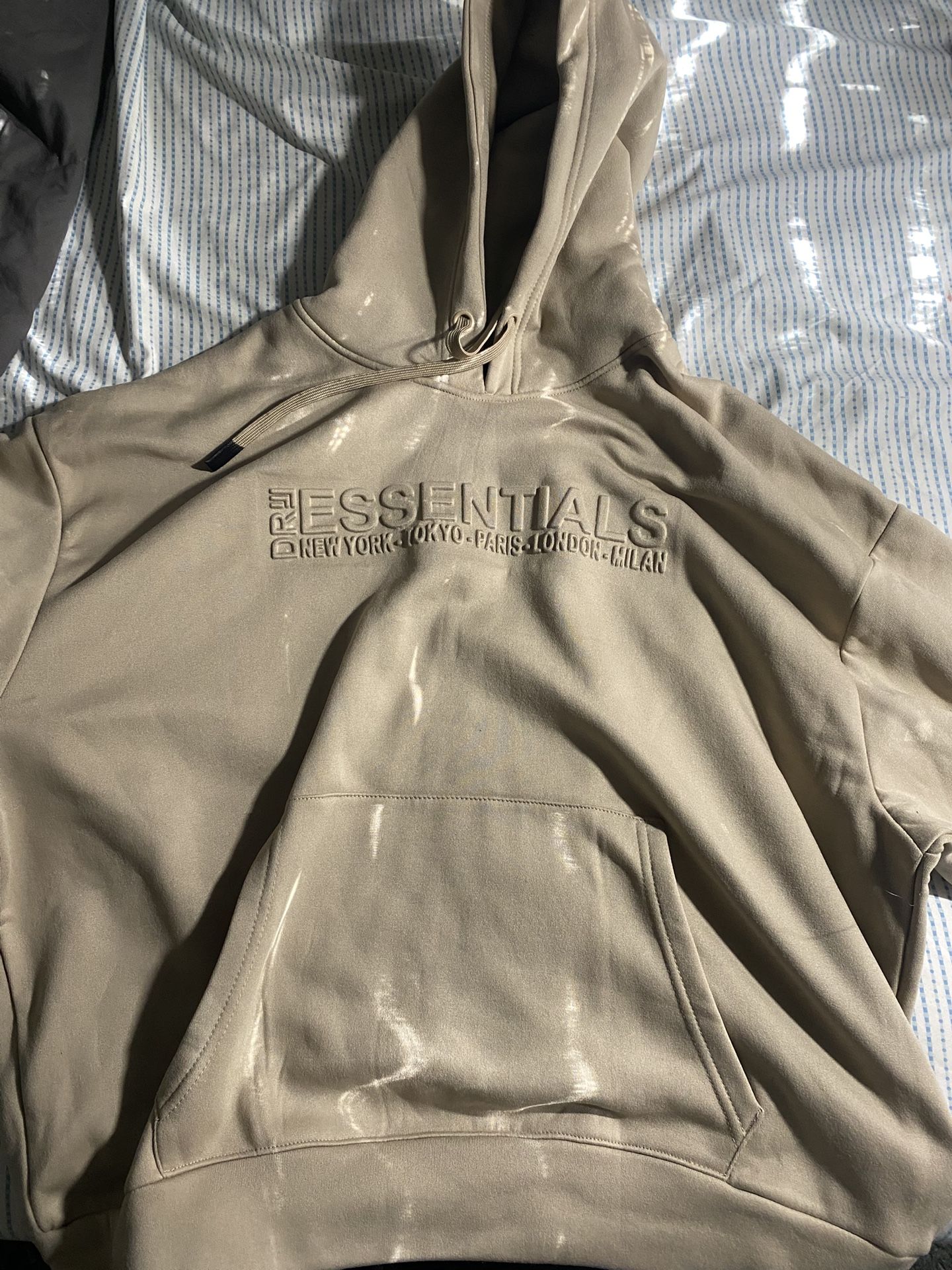 XL beige essential sweatshirt