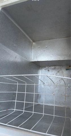 Chest Freezer Interior with Wire Basket
