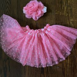 Tutu and Bow Set For Baby Girl 