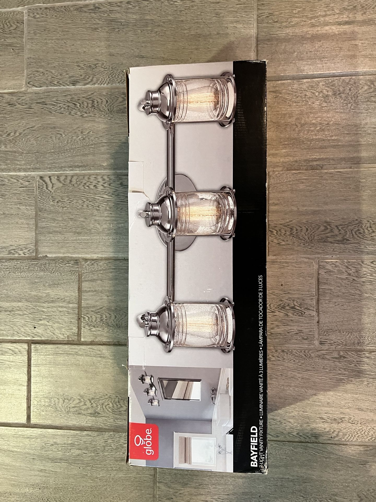 Light fixture form Vanity