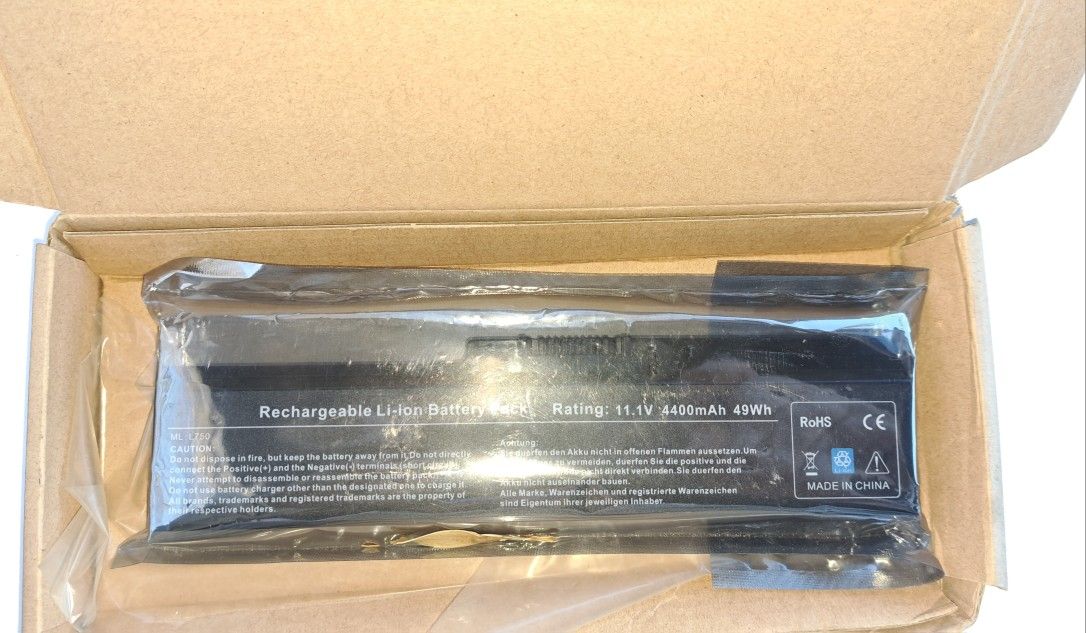 Toshiba Laptop Battery - New In The Box