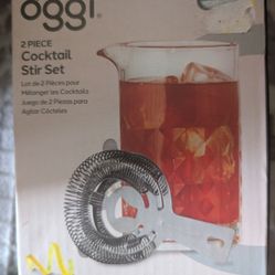 Cocktail Stir Set And Coasters 