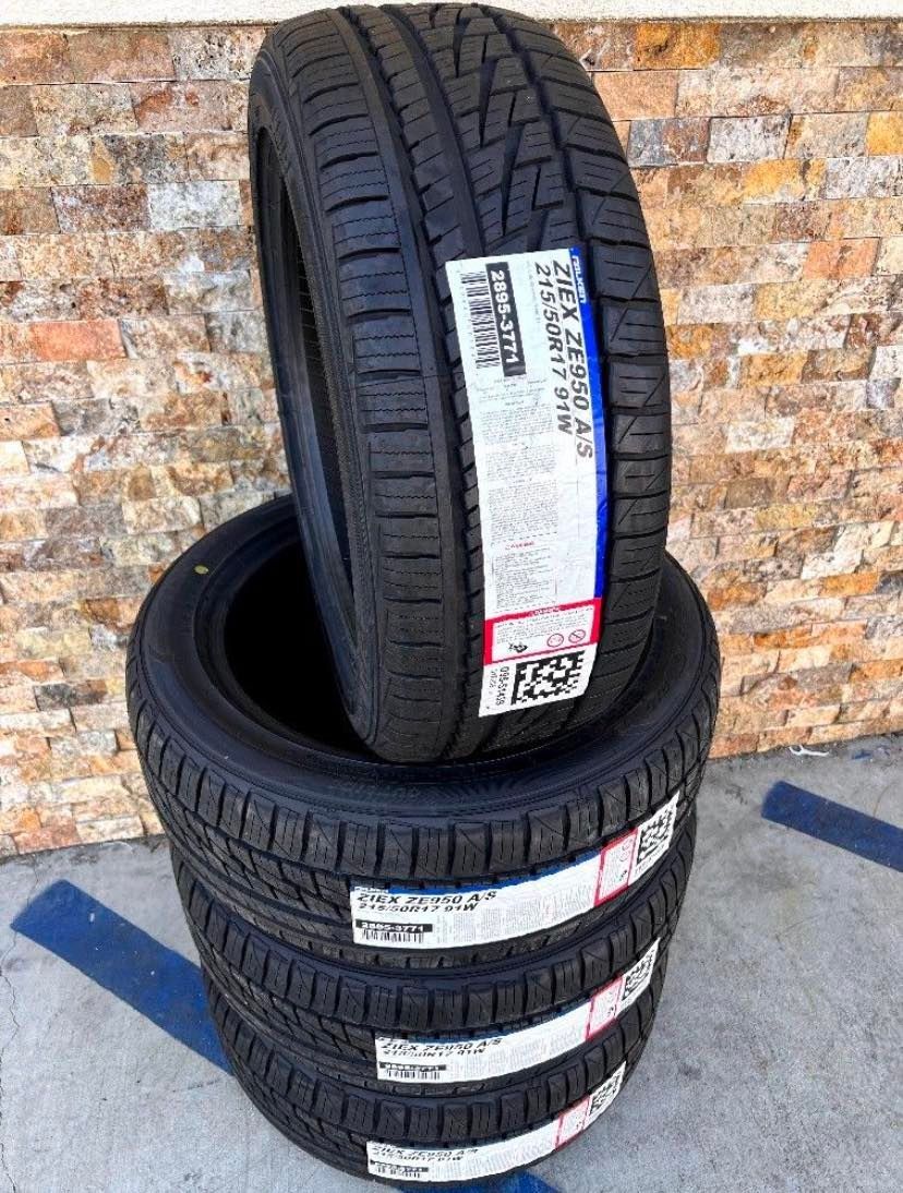215/50/17 Falken Ziex ZE950 a/s Set of New Tires Set de Llantas Nuevas