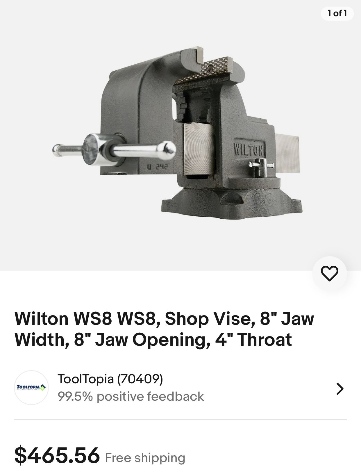 Wilton Vise 8”