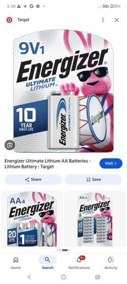 ENERGIZER ULTRA LITHIUM BATTERIES