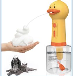 Katoggy Electric foam shampoo dispenser for dog and cat bath, refillable soap dispenser for pet bath, bathroom, kitchen sink,