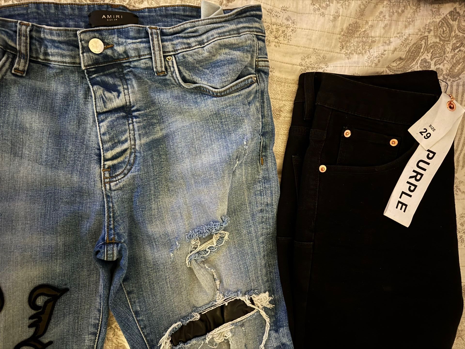Amiri & Purple Jeans
