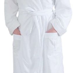 NEW Jennifer Adams Luxury Robe White Adult Size medium unisex