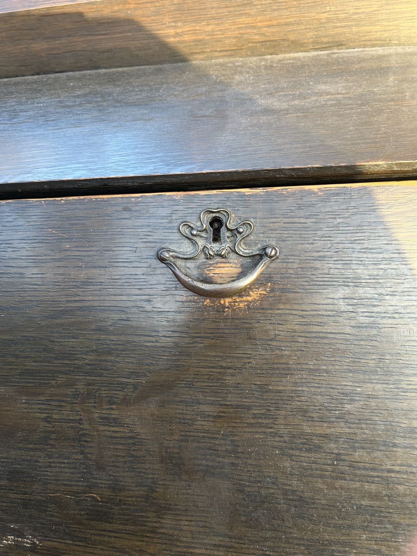 Antique Dark Secretary Desk