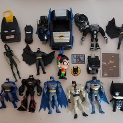 BATMAN:  Over Twenty (20) Batman Movies  & TV Shows - Action Figures  & Misc. Items