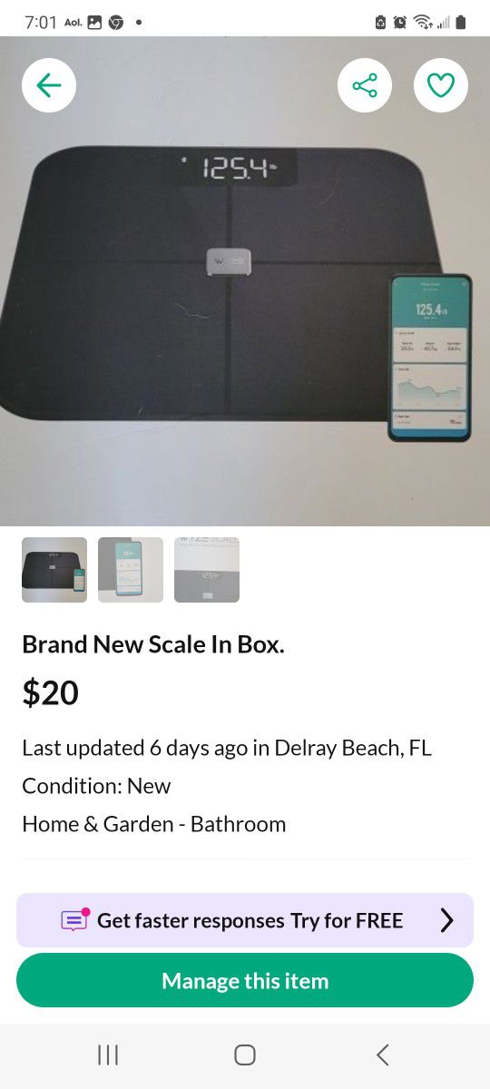 Brand New Scale In Box.