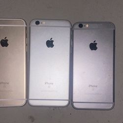 Three Locked iPhone 6s
