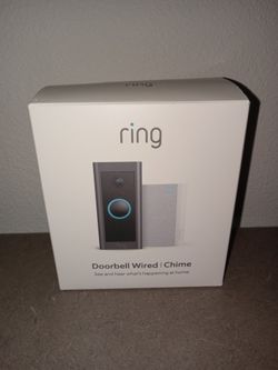 New Ring Wired Doorbell and Chime