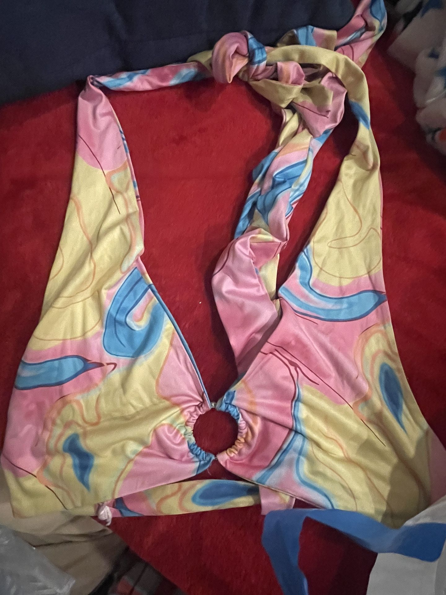 Y2K Retro Bikini Top