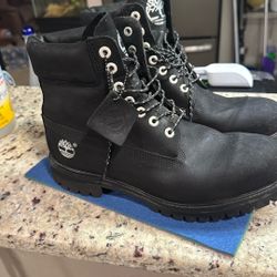 Timberland size 10 blacked out