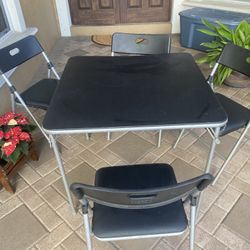 Table Folding 4 Chairs 