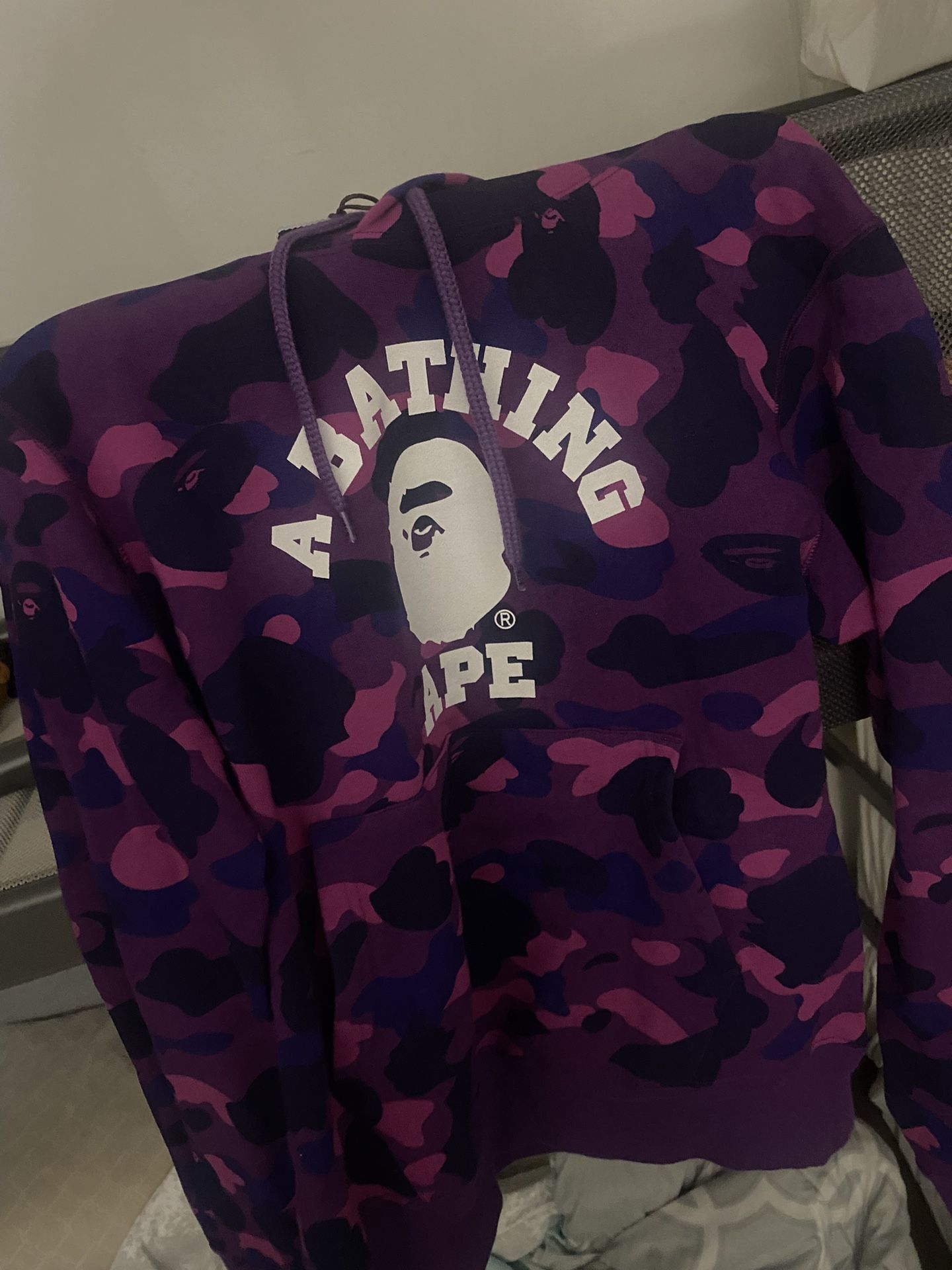 Bape "Color Camo College" Pullover hoodie purple