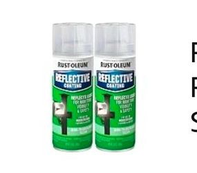 Rust-Oleum 214944 Specialty Reflective Spray, Semi Transparent Clear Finish,10oz