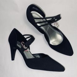 IMPO Heels - Black w/Silver Size 5.5